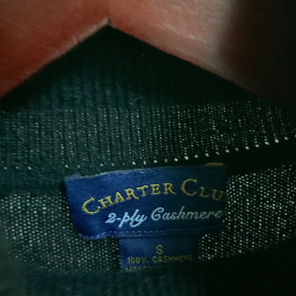 Charter Club Luxury Women`s Black 100% Cashmere 2-PLY Turtleneck Sweater - Picture 3 of 3